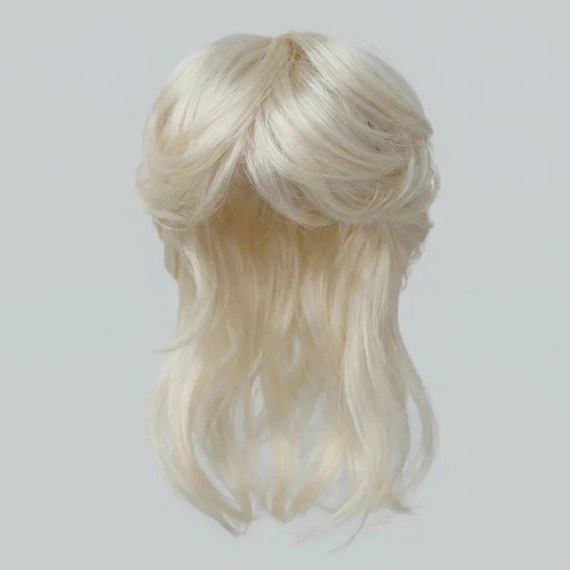 

JD696 7-8 дюймов 8-9 дюймов 1/4 1/3 MSD SD DOD Красивые молодежные волосы Легкий завитый волчий хвост Длинный слой Синтетический мохеровый парик куклы BJD