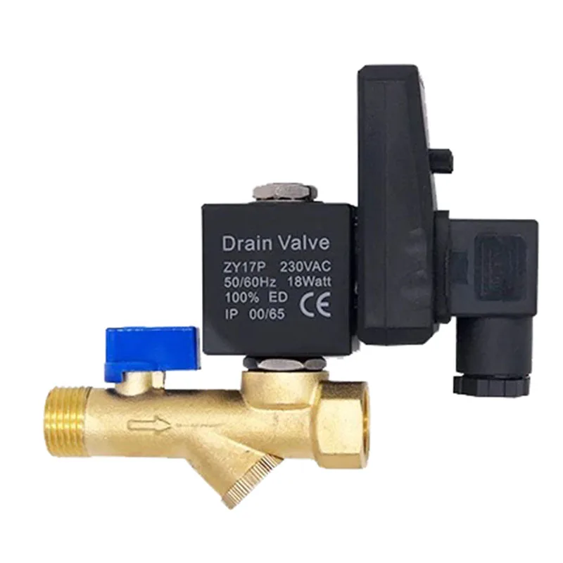 4‑Point Automatic Timing Electronic Drain Valve Solenoid Valve For Air Compressor Air Tank Filter Pneumatic Parts