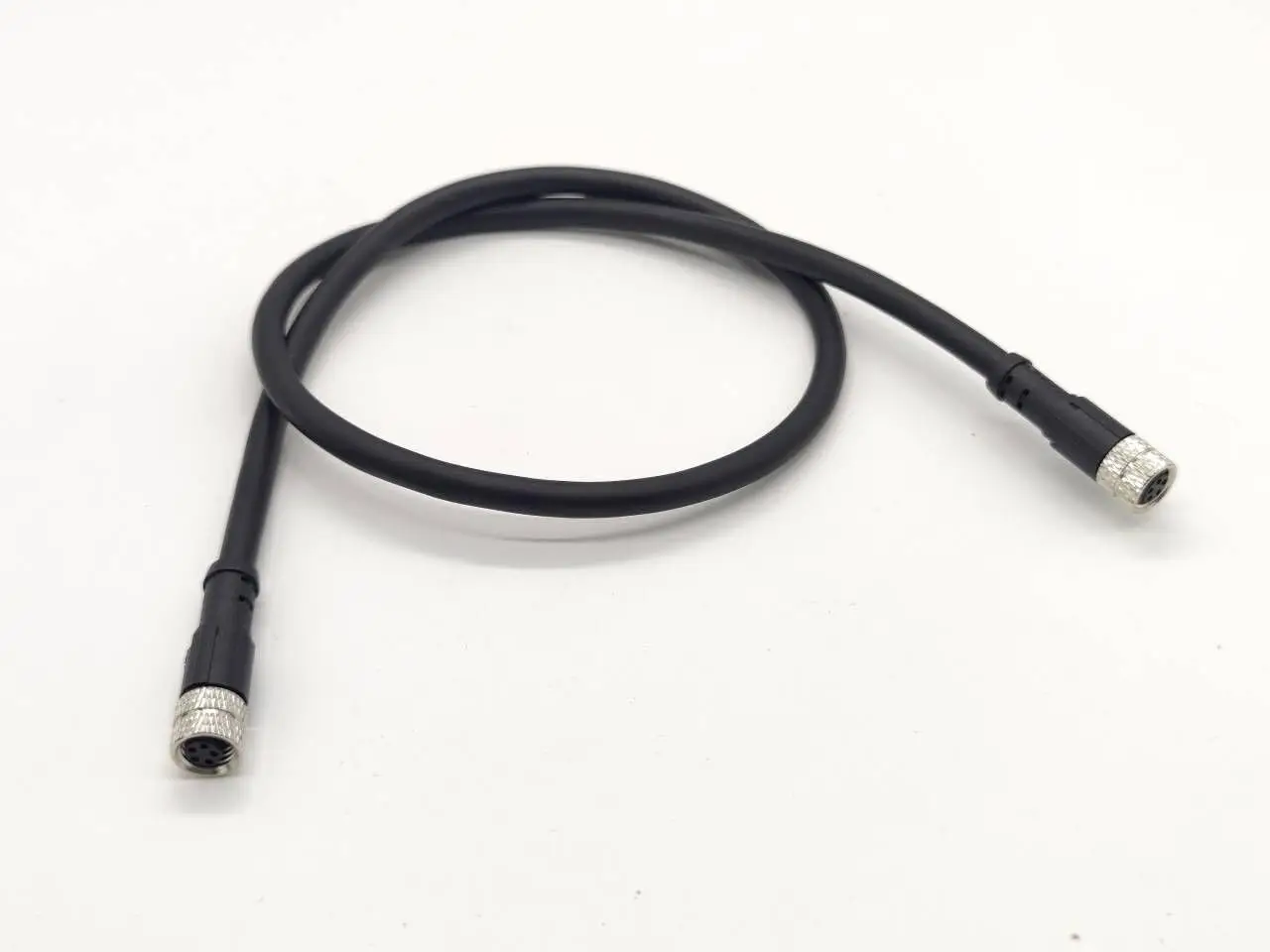 M8 Cable Female to Female Straight Double Ended Cable Cordsets (B Code 5 Pin 1M/3.3ft Cable)
