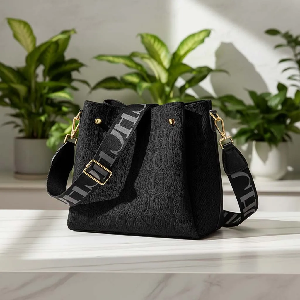 

CH Canvas Women's Shoulder Strap Crossbody Bag Fashionable Versatile Elegant Design Luxury Brand Women's Shoulder Bag