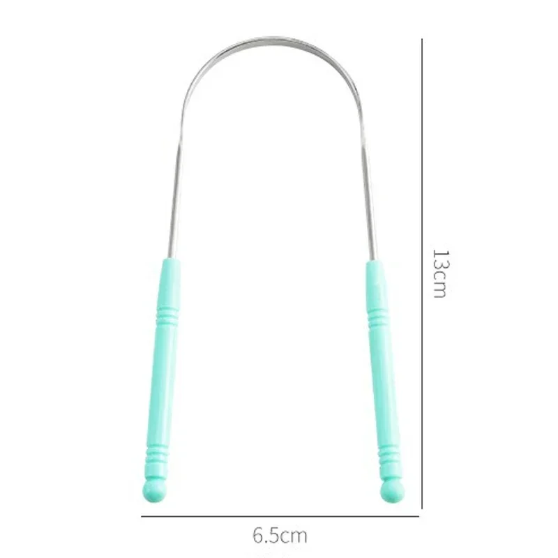 Tounge Scrapers Limpiador De Lengua Stainless Steel Fresh Breath Cleaning Coated Tongue Toothbrush Oral Hygiene U-shaped Metal