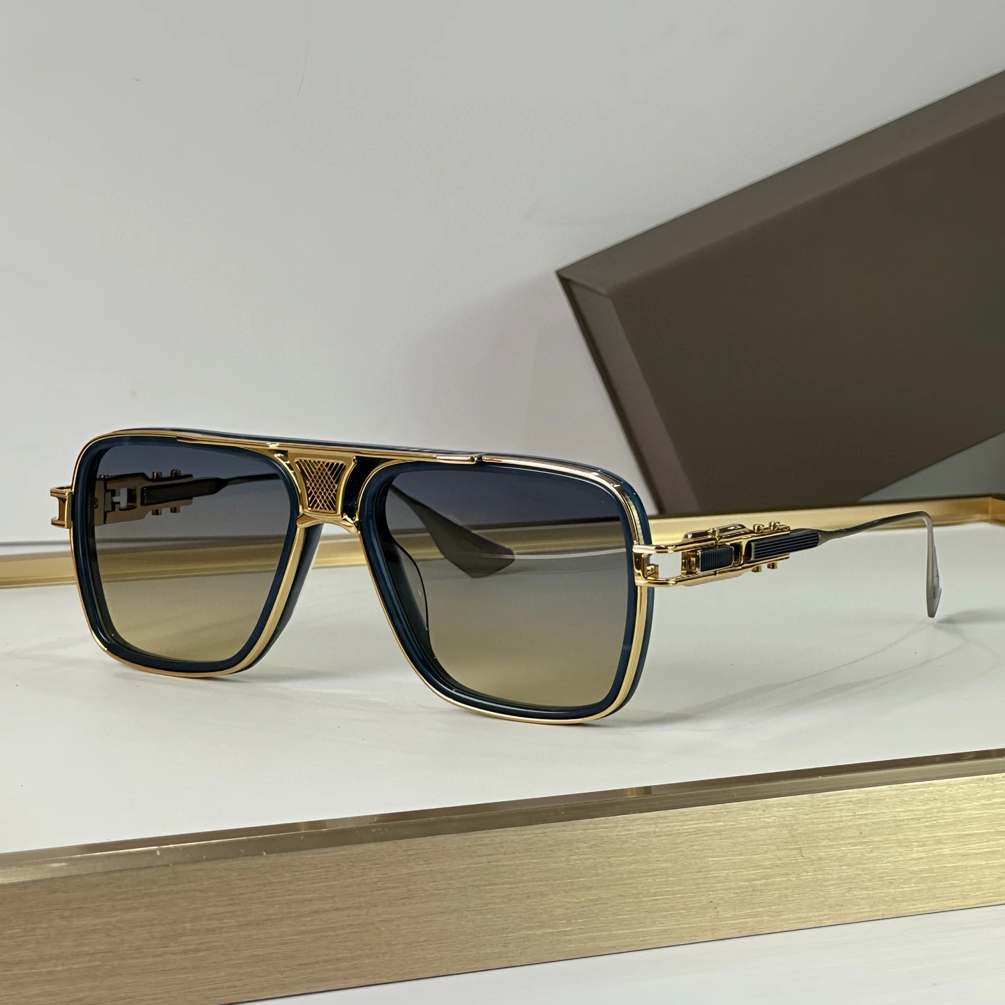 Platz Lentes de sol hombre Legierung Reise GRAND DECADE DREI Mode männer Sonnenbrille DTS 461Stilvolle frauen Sonnenbrille