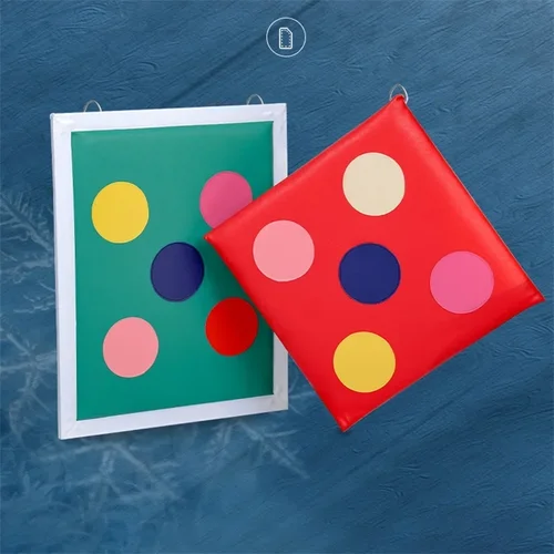 Imagen 2 del producto Equipo de entrenamiento de objetivo de esgrima, tapete de flecha pequeño para colgar en la pared, espada de doble cara, resistencia a pinchazos, Color aleatorio