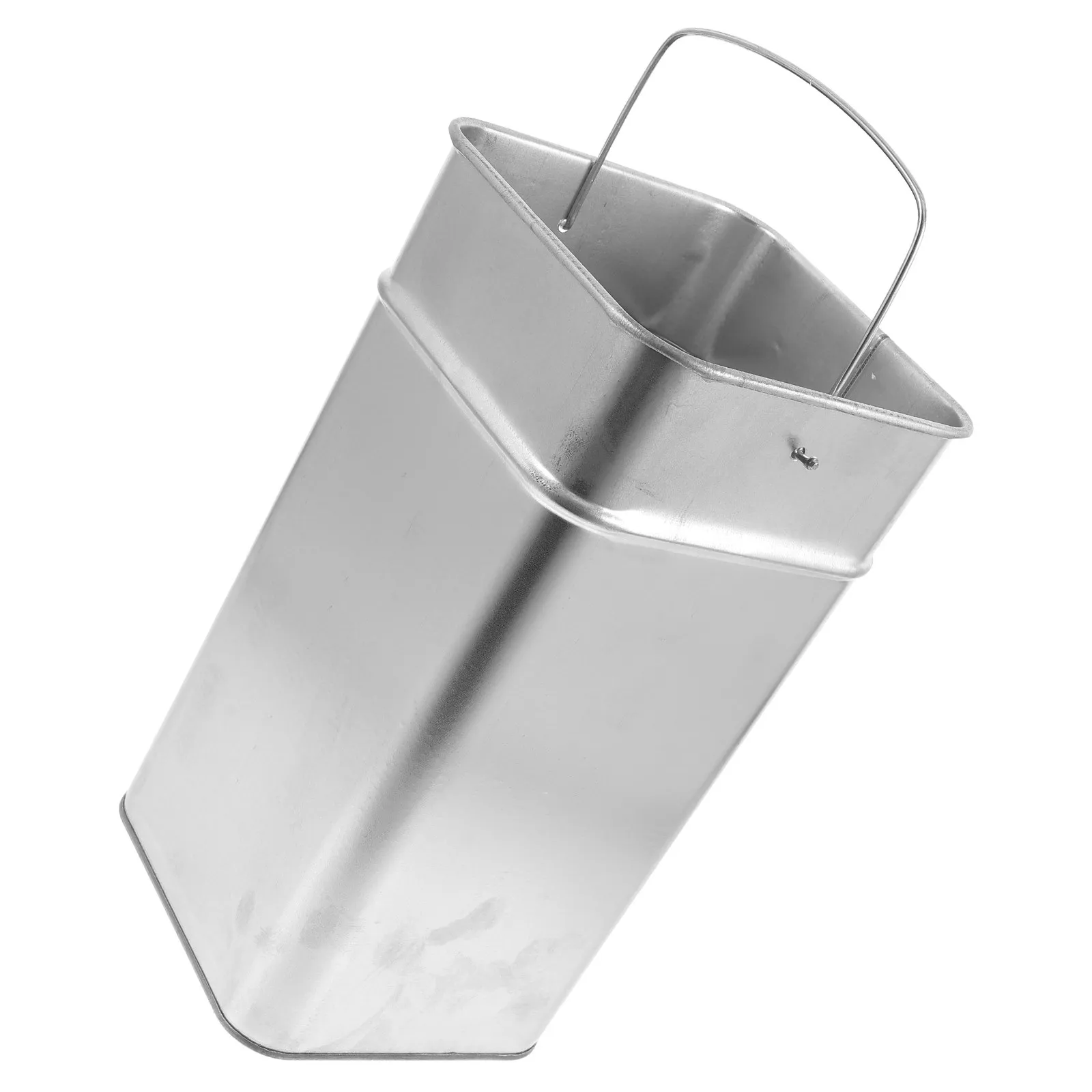 

Heavy Duty Metal Garbage Can Inner Bucket Galvanized Sheet Construction Rust Resistant Large Capacity for Indoor Outdoor Trash
