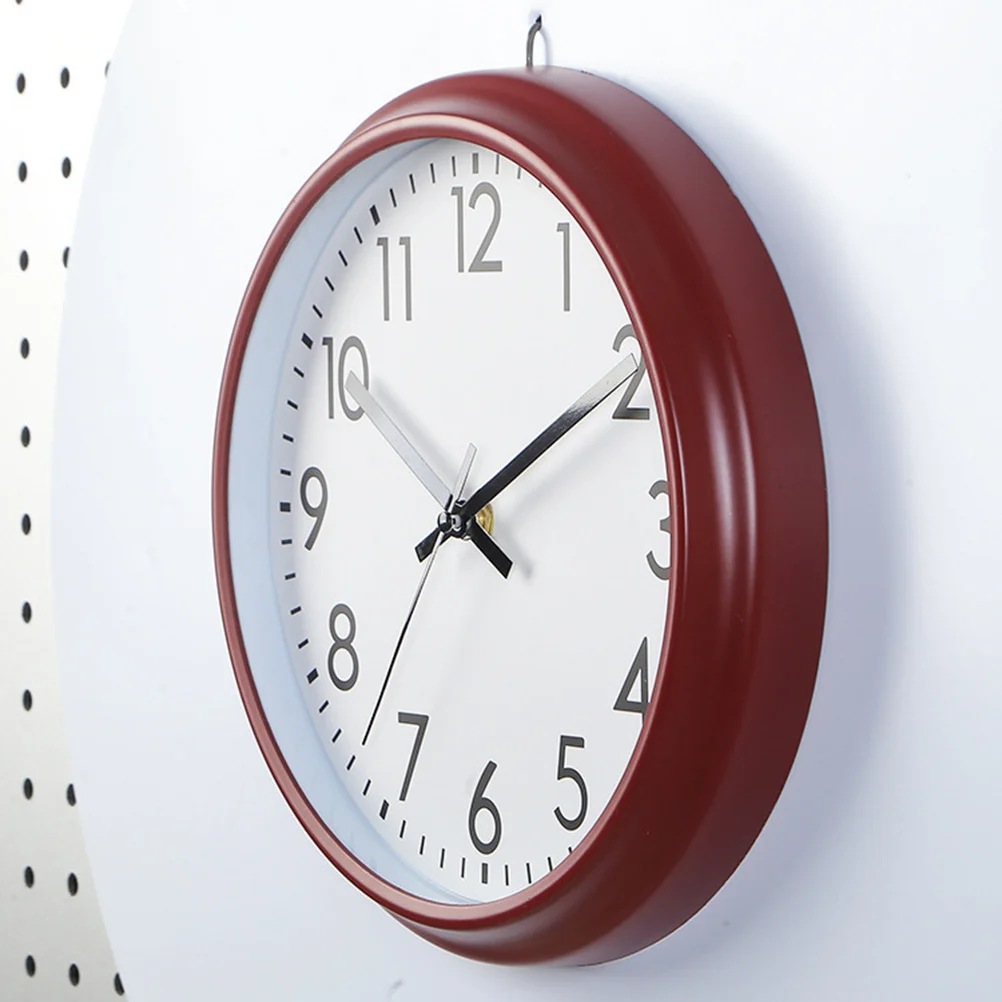 

10 Inch Stone Quartz Clock Round Silent Dial Decorative Wall Clock Operated for Bedroom Living Room Kitchen