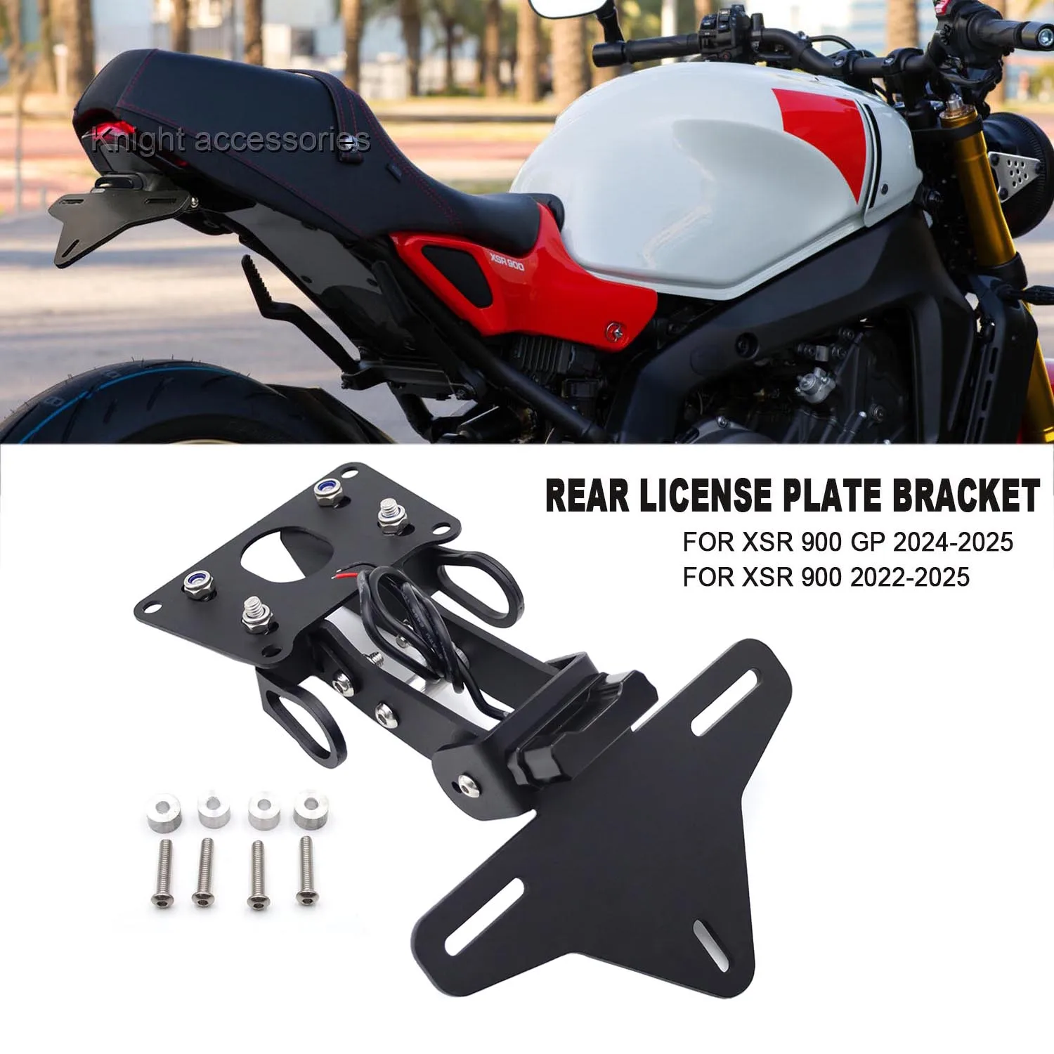 For XSR 900 xsr900 2022-2025 XSR 900 GP 2024-2025 Motorcycle Rear License Plate Mount Bracket Tail Tidy Fender Eliminator xsr900