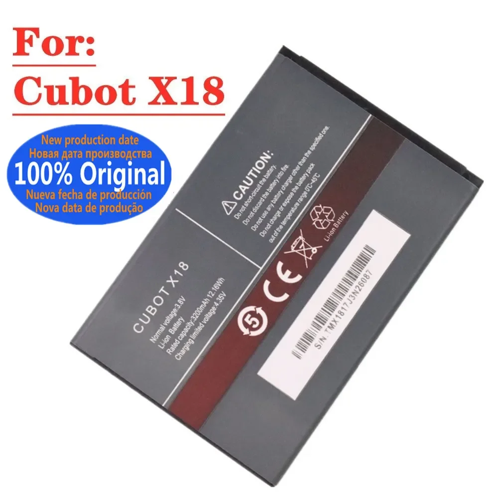 

3200mAh Original High Quality Battery For Cubot X18 Phone Battery Genuine Rechargeable li-Polymer Li-ion Battery