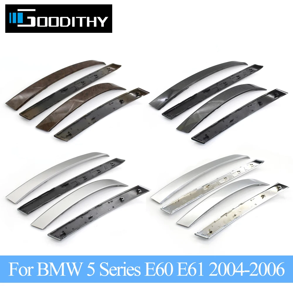 E60 E61 Front Rear Interior Door Pull Handle Trim Cover Replacement For BMW 5 Series M5 2004 2005 2006 51416959333 51416959334