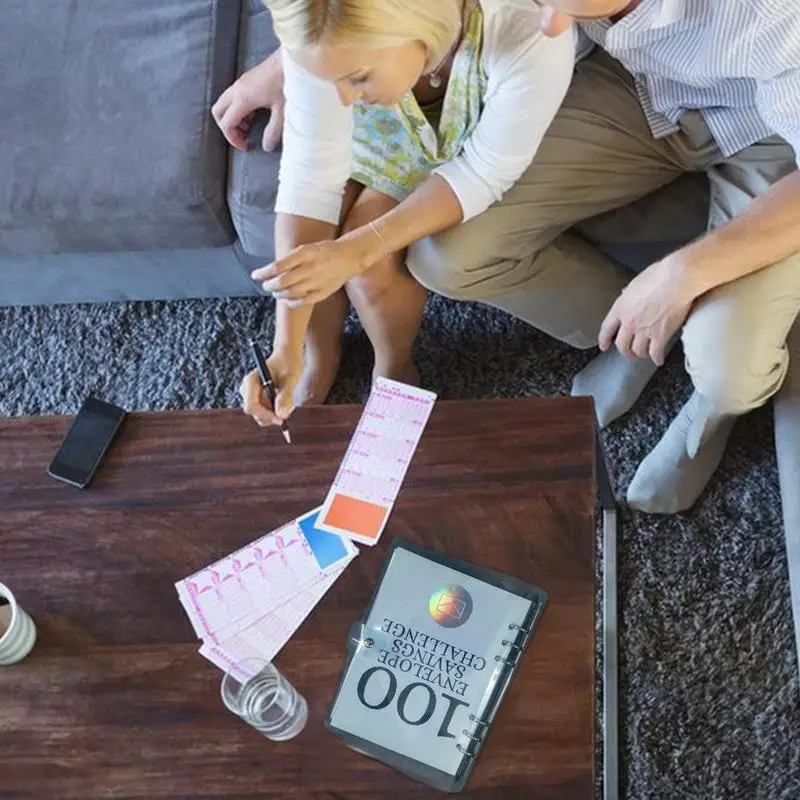 100 Envelopes Money Saving Money Challenge Budget Binde With Cash Envelopes For Budget Planner