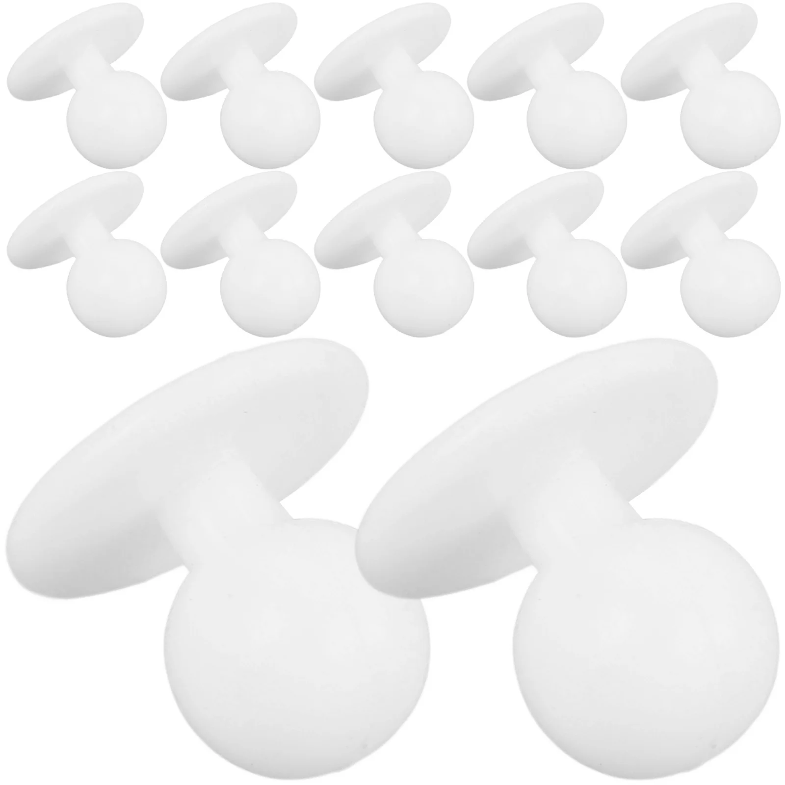 

100Pcs Plastic Chef Buttons All-Match Style No Sharp Edges Replacement for Chef Jackets DIY Handmade Buttons for Sweaters Shirts