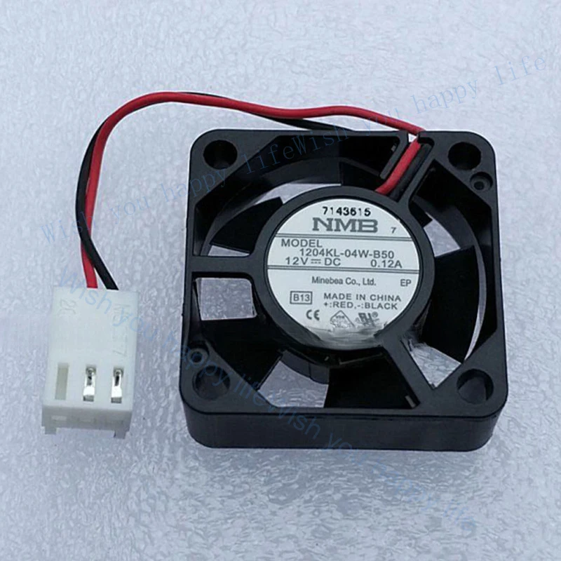 V+    New for  NMB 1204KL-04W-B50 12V 0.12A 2-wire cooling fan#QW