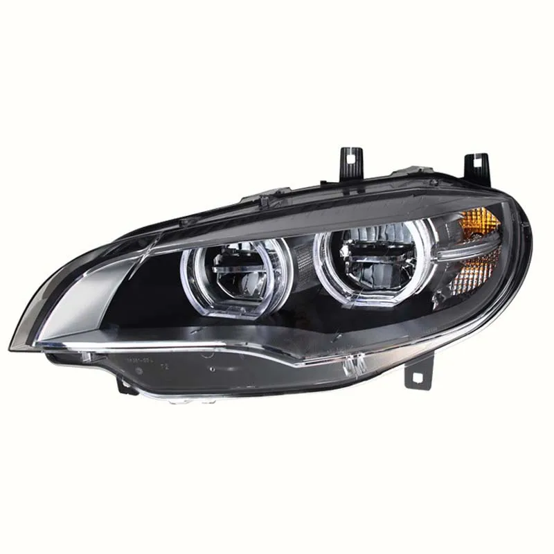 Automobile LED Headlights Assembly Daytime Running Light Streamer Turn Signal Indicator Front Lamp For BMW X6 E71 2008-2014