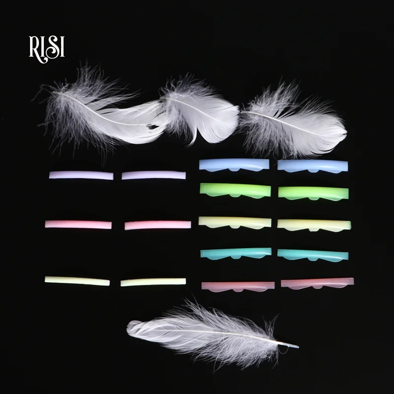 RISI-Silicone Cílios Perm Pad, Levantamento Cílios Varas, 3D Modelador de Cílios, Acessórios Shield, Ferramentas Aplicador Maquiagem, 8 Pares