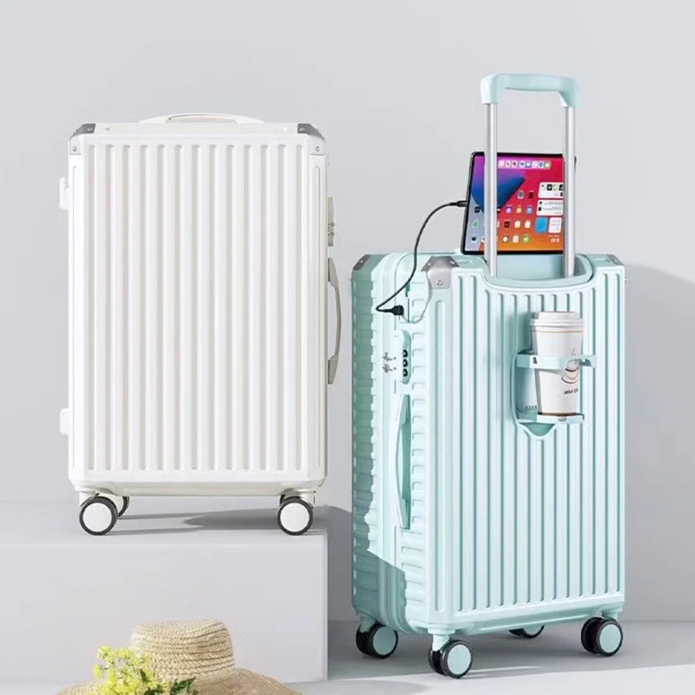 Pastel Classic Carrier 20 24 28 นิ้วเนื้อหาเครื่องบิน Medium Hard Carrier กระเป๋าเดินทาง ABS กระเป๋าเดินทาง Carry-On Cabin กระเป๋าเดินทาง