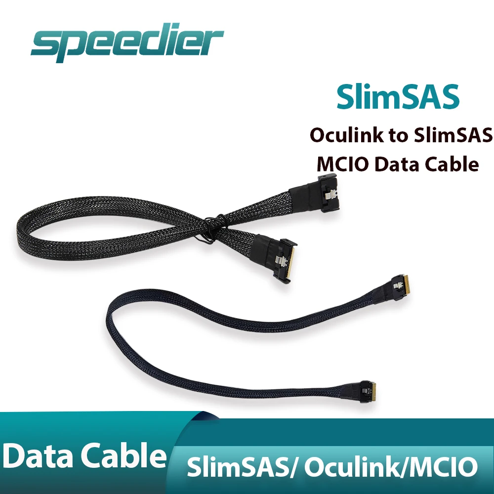 

Кабель даты Speedier Slimsas Oculink для Slimsas MCIO для графической док-станции, адаптер объединительной платы, 50 см, 55 см, 75 см