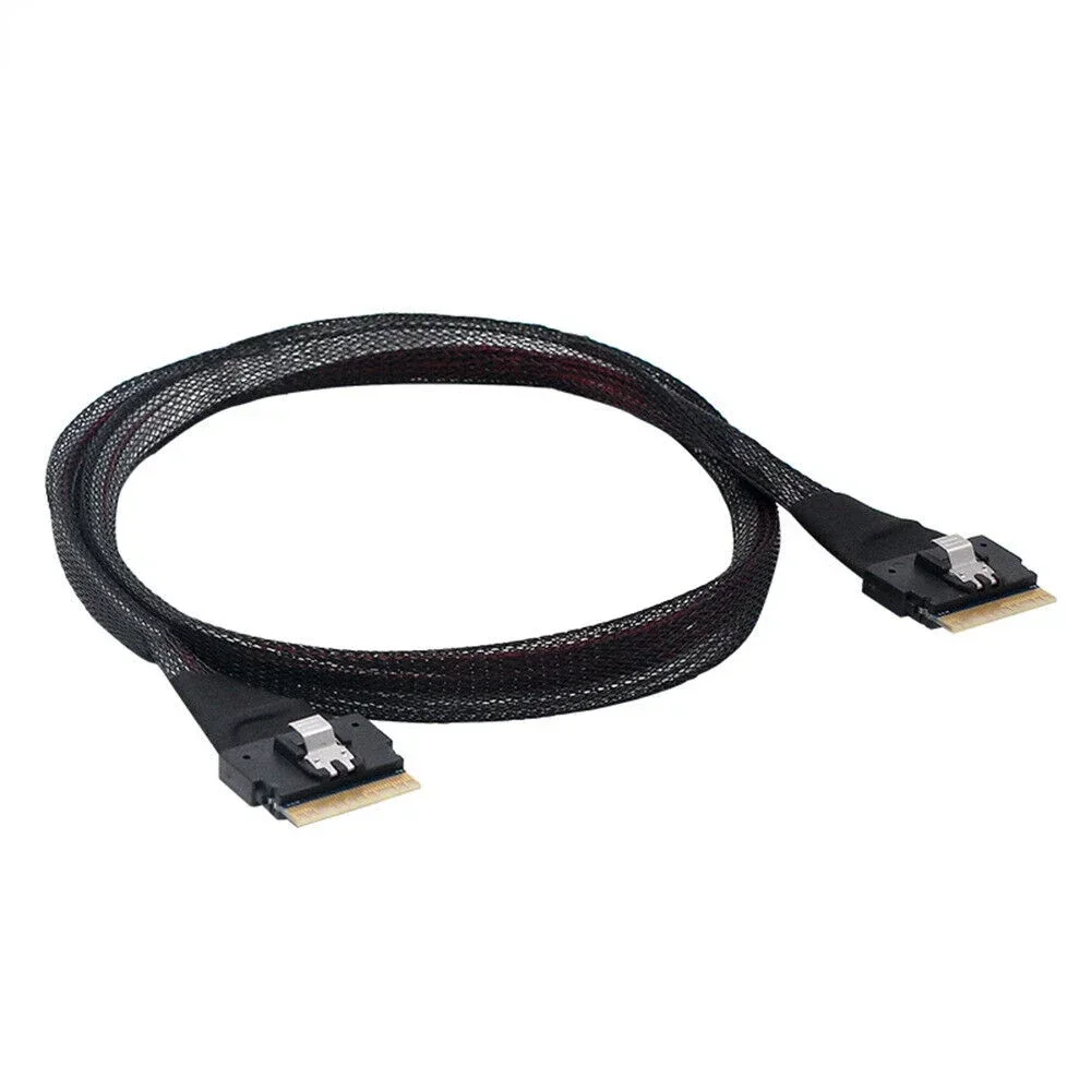 

Кабель для подключения SFF-8654 к 8654-SFF PCI-E Ultraport Slimline SAS 4.0 SFF-8654 8i 74pin