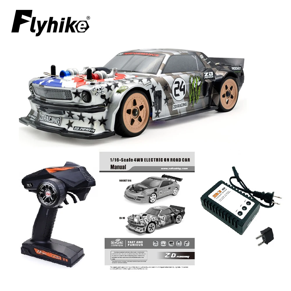 ZD Racing 1/16 EX16 RC Car 40km/h High Speed Brushless Motor 4WD RC Tourning Car On-Road Remote Control Vehicles RTR Model Car