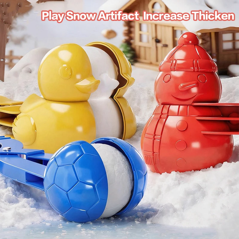 1Pc Snowball Clamp Multiple Shape Snowball Making Tongs Winter Outdoor Snow Play Sports Toys For Kids Snowball Throwing Tool
