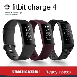 Original Fitbit Carregador 4 Banda Relógio Inteligente para Homens Mulheres Relógios Esportivos Fitness Watch Men À Prova D 'Água Para Android e Apple Phone