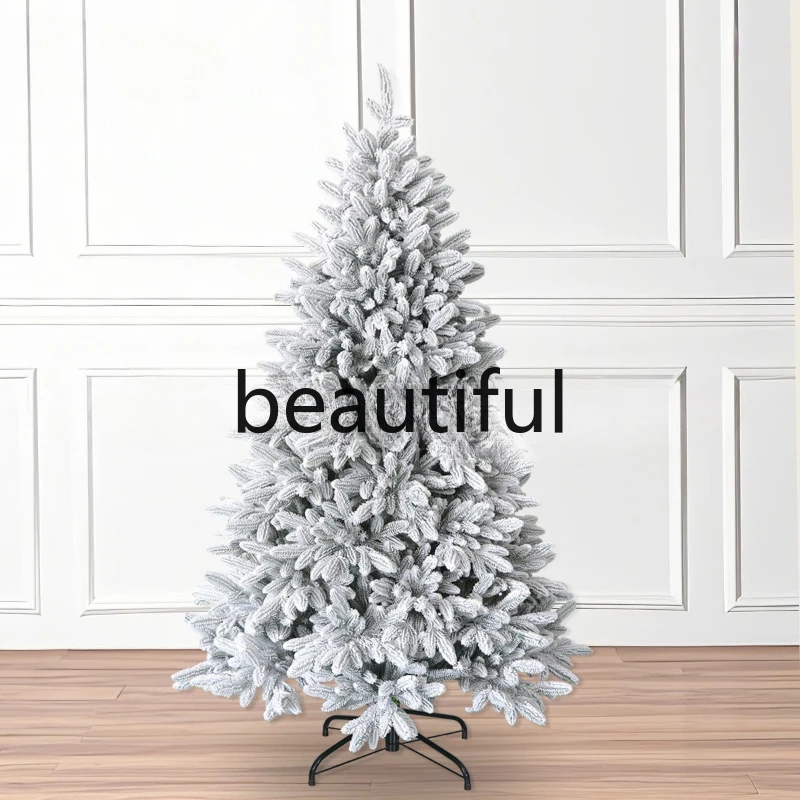 

Encrypted Christmas Tree Snow Tree White Flocking Simulation Tree Floor Ornament Christmas Decoration