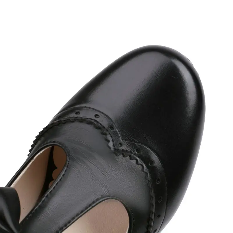 REAVE CAT 2026 الحلو النساء مضخات جولة تو 7.5 سنتيمتر الكعوب الغريبة مشبك حزام Bowknot موضة يؤرخ الأحذية حجم كبير 41 42 43 #5