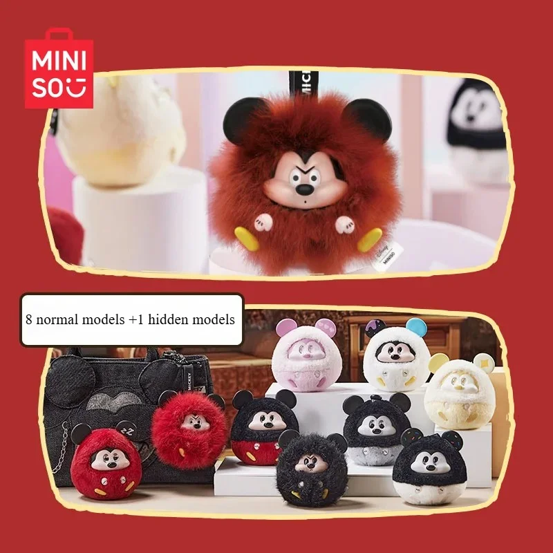 

Подлинная минизо Микки Fun Crash Series слепая коробка кулон мультфильм Микки виниловая кукла милая сумка кулон загадочная коробка игрушка подарок для девочки