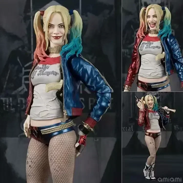 Shf Suicide Team X Task Force Ugly Harley Quinn Mobile Model Box Anime For Girls Toys Cool Decoration Gifts