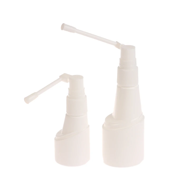 25/50ml Rotation Atomizer Refillable Empty Throat Sprayer Pump Snoot Cleaning Container Plastic Nasal Spray Bottle