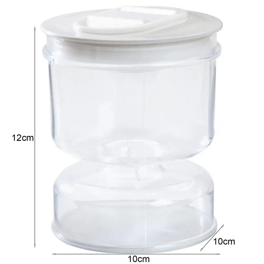Innovative Pickle Jar Fine Workmanship Olives Jar Plastic Pickle Organizer Hourglass Design Sealed Olives Container for Home
