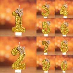 Golden Birthday Number Large Candles Girl Decoration Halloween Party Supplies Home Decorative Candles And Accessories Candle