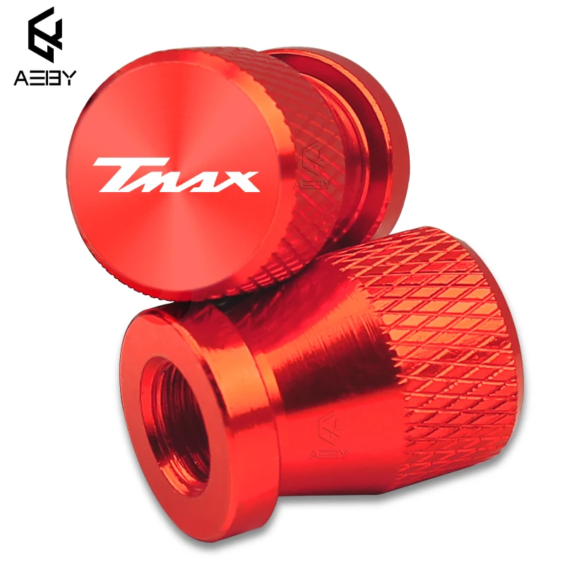 2 قطعة دراجة نارية سبائك الألومنيوم الإطارات عجلة تزيين أجزاء صمام الجذعية قبعات غطاء لياماها T-Max 500 TMAX 500 560 530 اكسسوارات #6