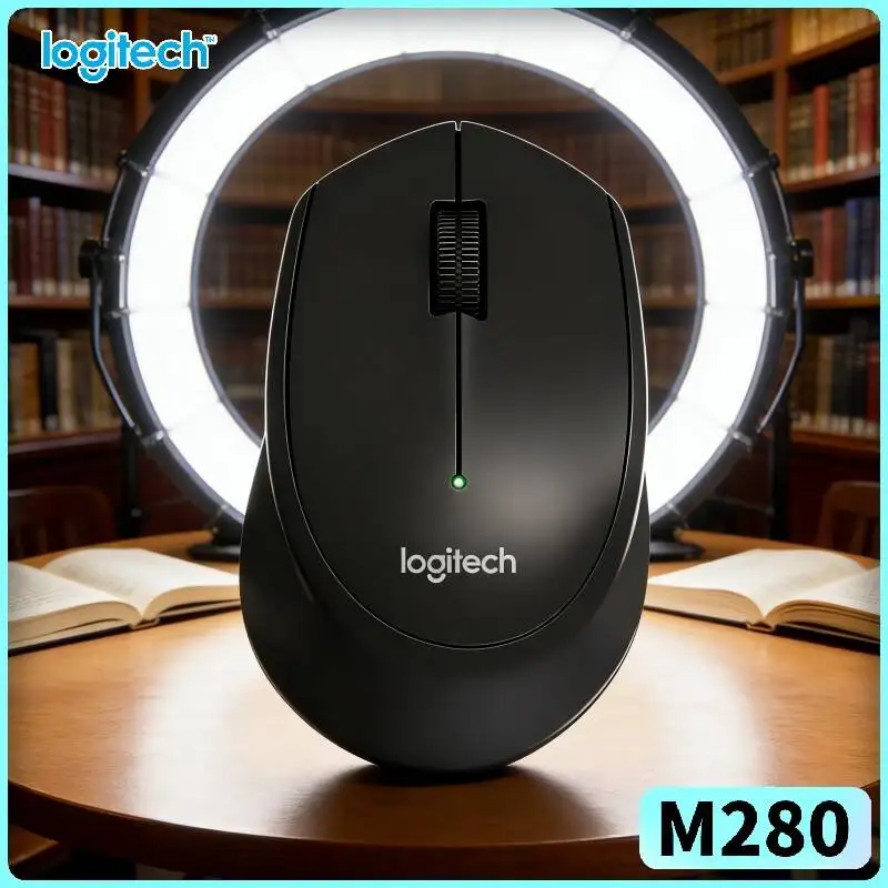Logitech M280 Wireless Optical Mouse Dust-Proof Guard Shell 2.4GHz 1000 DPI Exact Cursor Glide for Windows Mac PC
