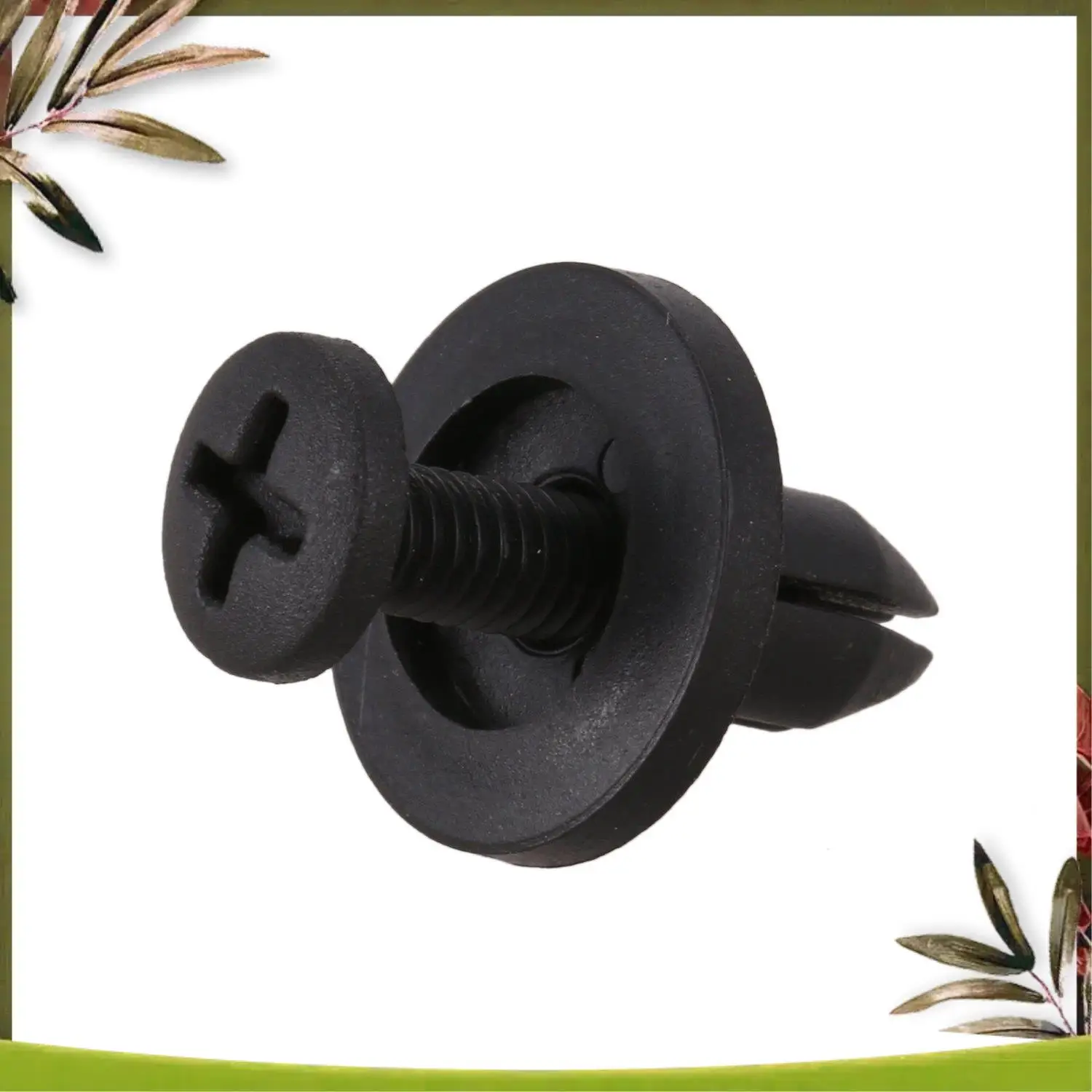 

A83R-80 Pcs Plastic Rivet: 50 Pcs 6Mm Plastic Push Type Rivet Bumper Pin Clips & 30 Pcs Plastic Parts 8 Mm Black Hole Bumper Riv