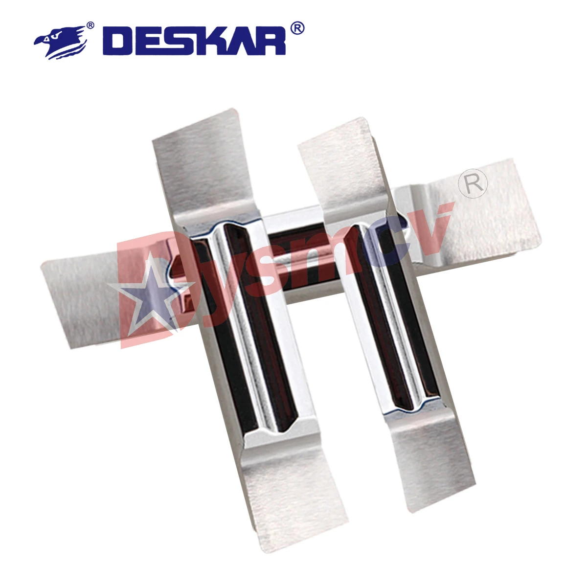 DESKAR 100% Original CNC ใบมีด MGGN200 MGGN300 MGGN500R-8 K10 อลูมิเนียม Precision Slotting ใบมีดเครื่องกลึงเครื่องมือเฉียงตัดใบมีด