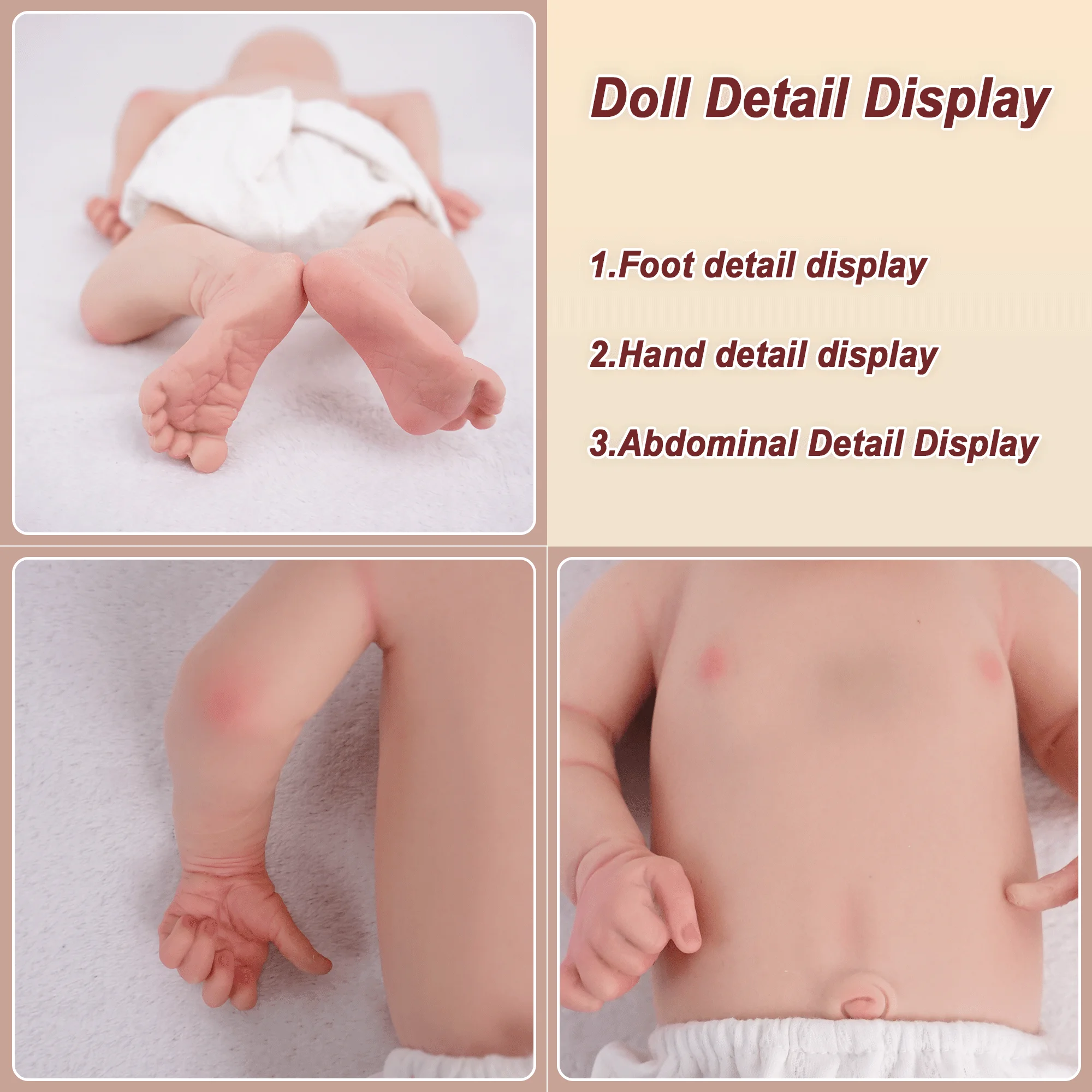 17,5-inch full body siliconen reborn baby meisje pop met levensechte pasgeboren baby huid zachte handgemaakte kinderpop cadeau speelgoed