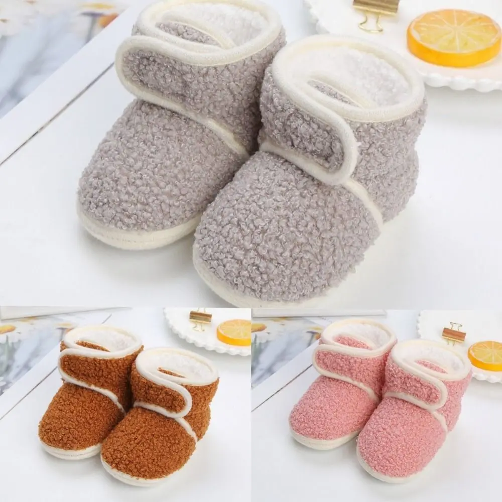 

New Winter Warm Newborn Baby Shoes Soft Slipper Infant Girls Boys Toddler Crib Boots Casual Anti-Slip Socks Girls Boys