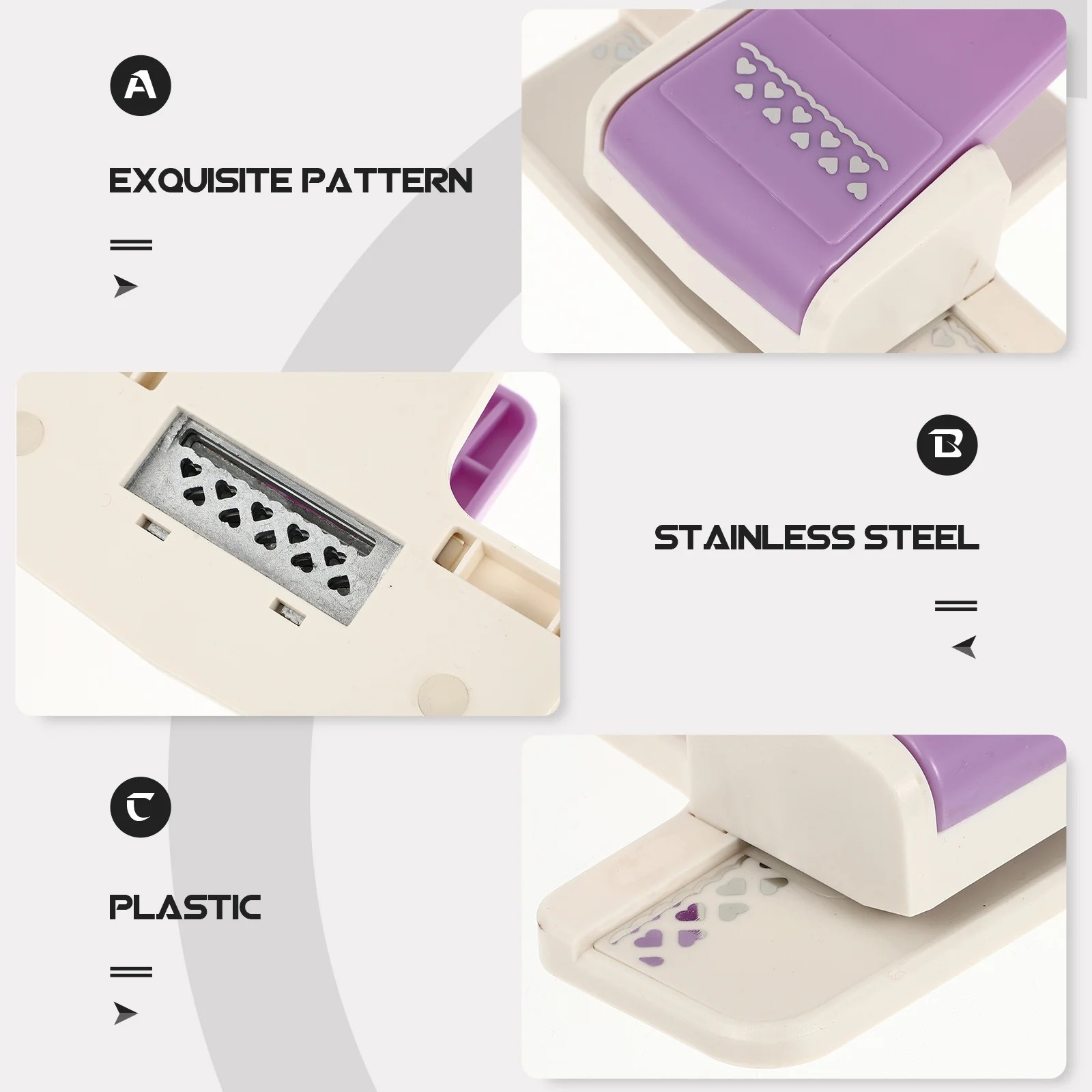 Craft Hole Punch DIY Paper Puncher Creative Tag Label Maker for Envelope Diary Card Making Neat Punching Without Marring