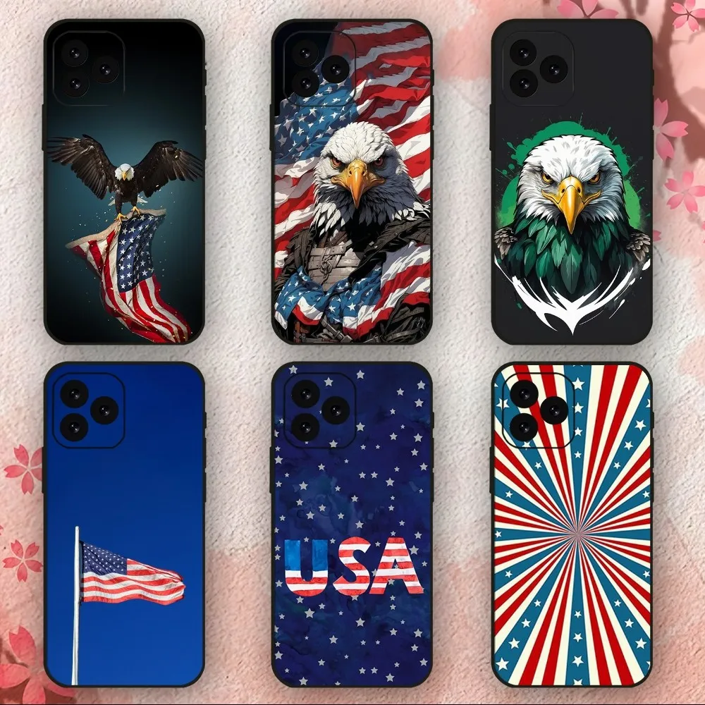 The American Flag  Phone Case For iPhone 11 12 13 14 15 Mini Plus Pro Xs Max X S Plus XR Shell