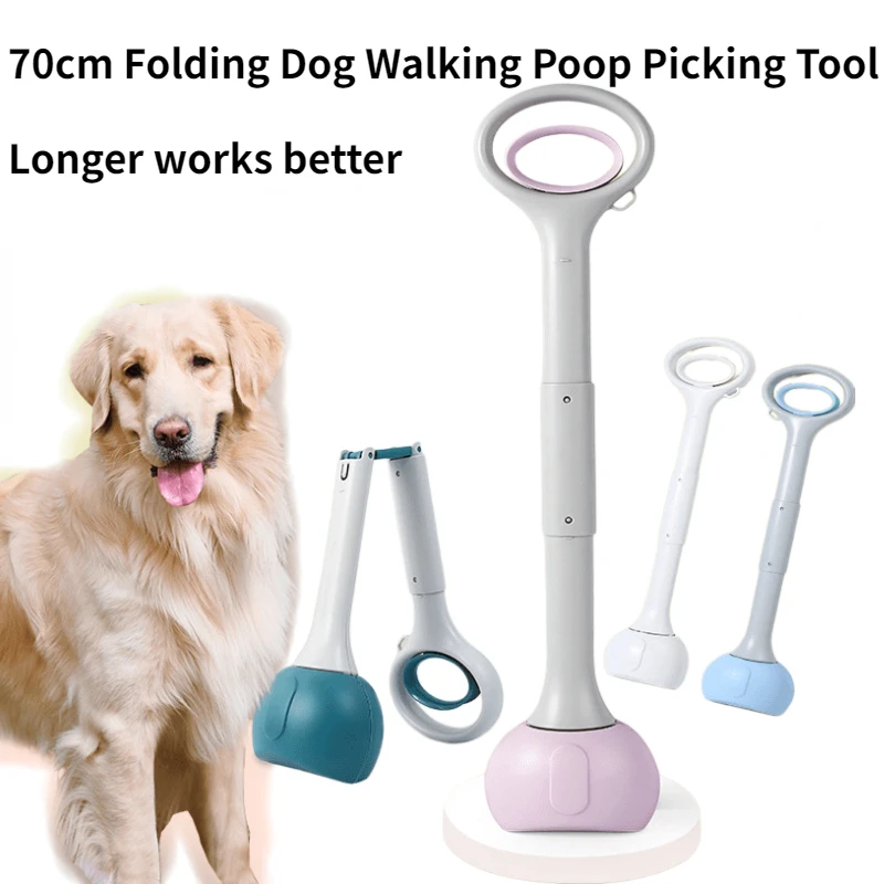 Dog Pet Poo Picker Pick Up Faeces Poo Picker Dog Poo Clean Up Pick Up Walking Dog Poo Pick Up Tool Rubbish Bag Storage Box