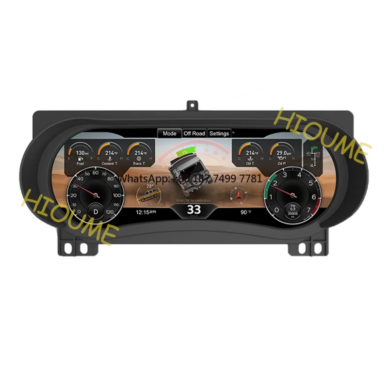 

12.3 Inch Linux System Car Instrument Display Digital Dashboard Screen Virtual Panel Speedometer for Jeep Wrangler 2018-2023