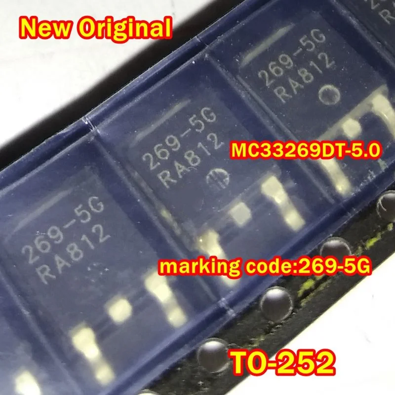1Pcs to 100Pcs New Original Mc33269Dt-5.0 Mc33269Dt-5.0G To-252 Marking Code:269-5G Low Dropout Voltage Regulator