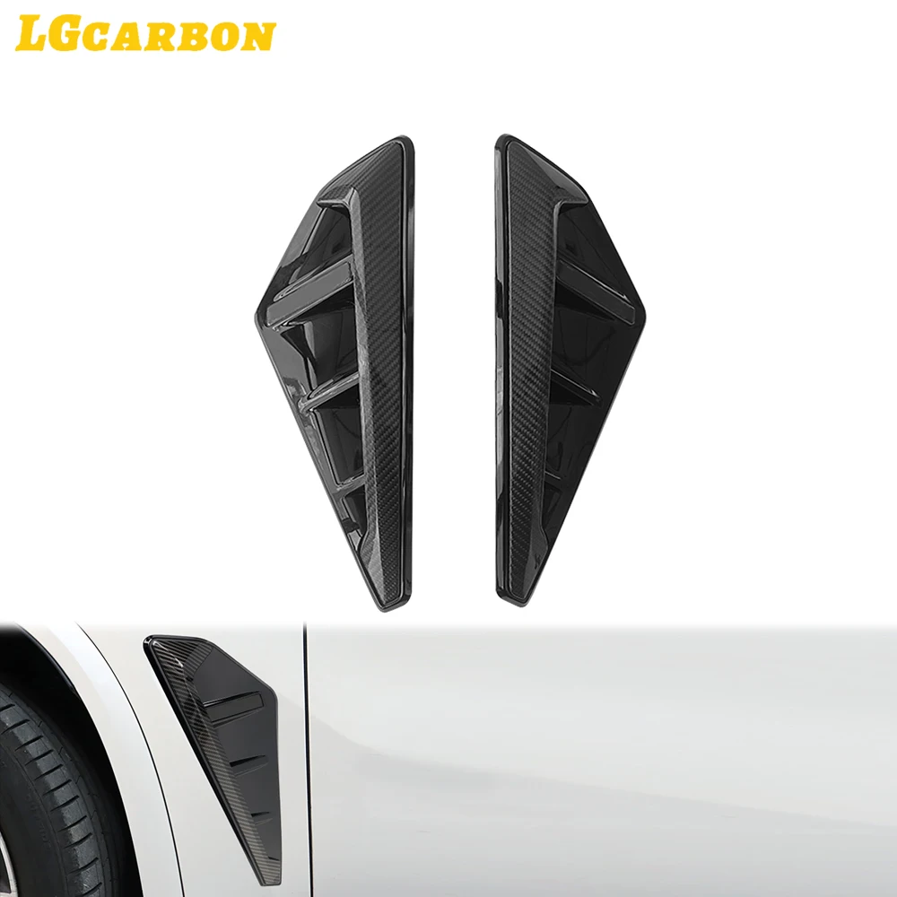 LGcarbon Replacement Carbon Fiber + ABS Side Fender Grillle Side Air Vents Cover For BMW X5 X5M G05 F95 2020-2023