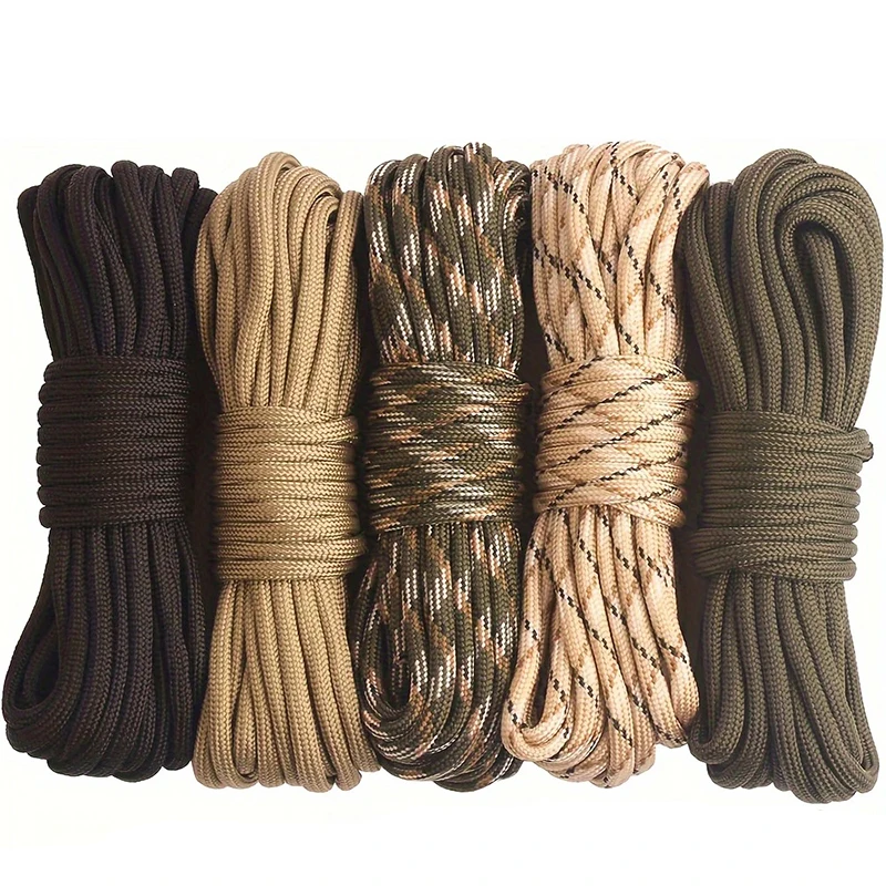550 Paracord 7 ستراند 4 مللي متر دائم التخييم اكسسوارات في الهواء الطلق بقاء سوار ذاتي الصنع حبل التنزه الغسيل أدوات التخييم #1