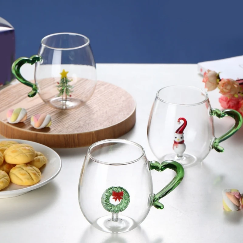 Cốc thủy tinh theo chủ đề Giáng sinh Cốc thủy tinh 3D theo chủ đề Giáng sinh độc đáo với thiết kế tinh tế cho nhiều dịp khác