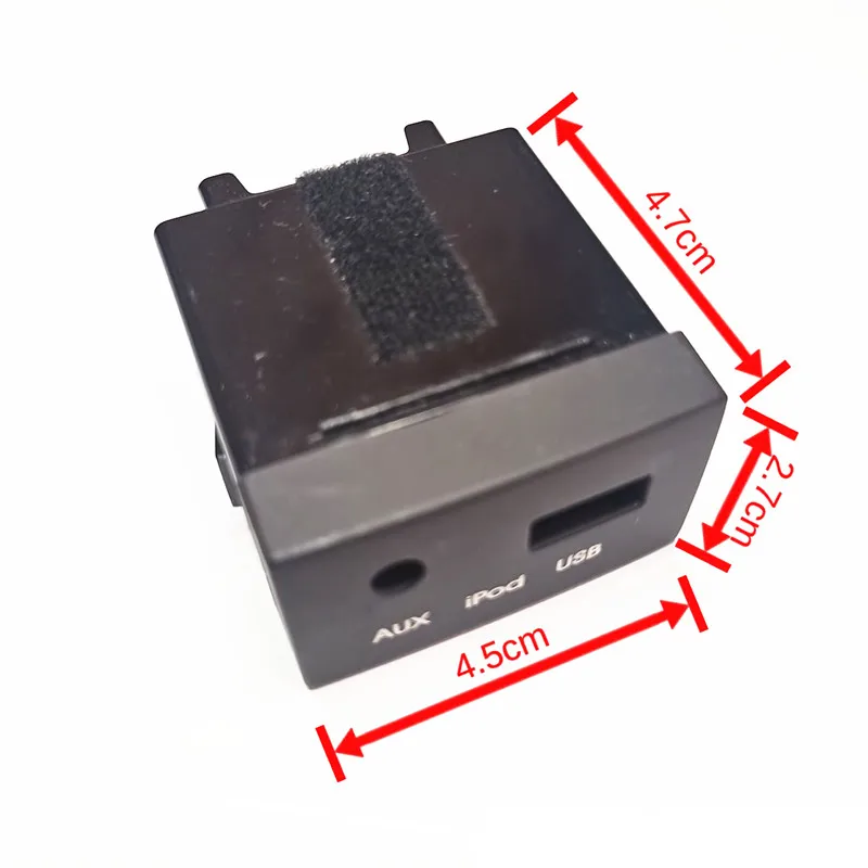 961201R000-conector auxiliar y USB para Hyundai, adaptador de puerto auxiliar para iPod, Accent Solaris, 961201R000RY, 2011-2013