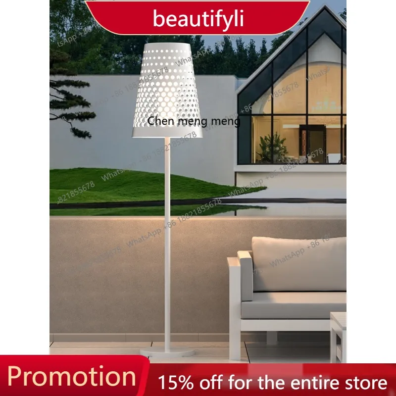 

s51 Outdoor solar pole garden light community villa garden leisure area personalized floor lamp balcony atmosphere light