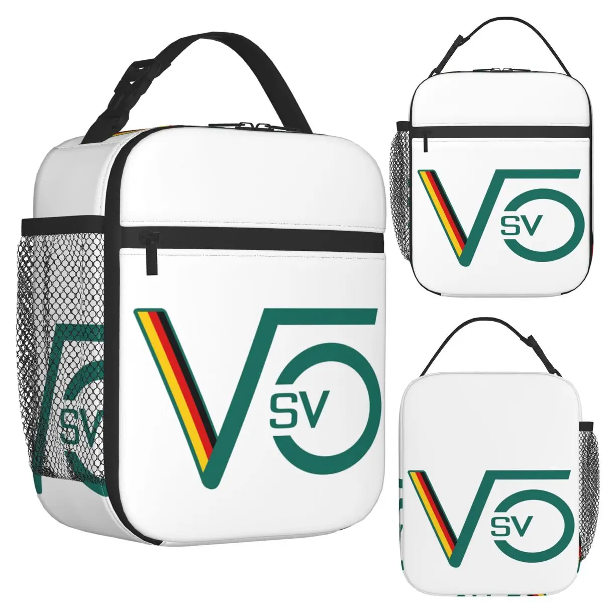 

Sebastian Vettel Logo SV5 F1 Изолированная сумка для обеда для женщин, коробки для хранения еды для пикника, контейнер-холодильник, термобокс для обеда, сумка