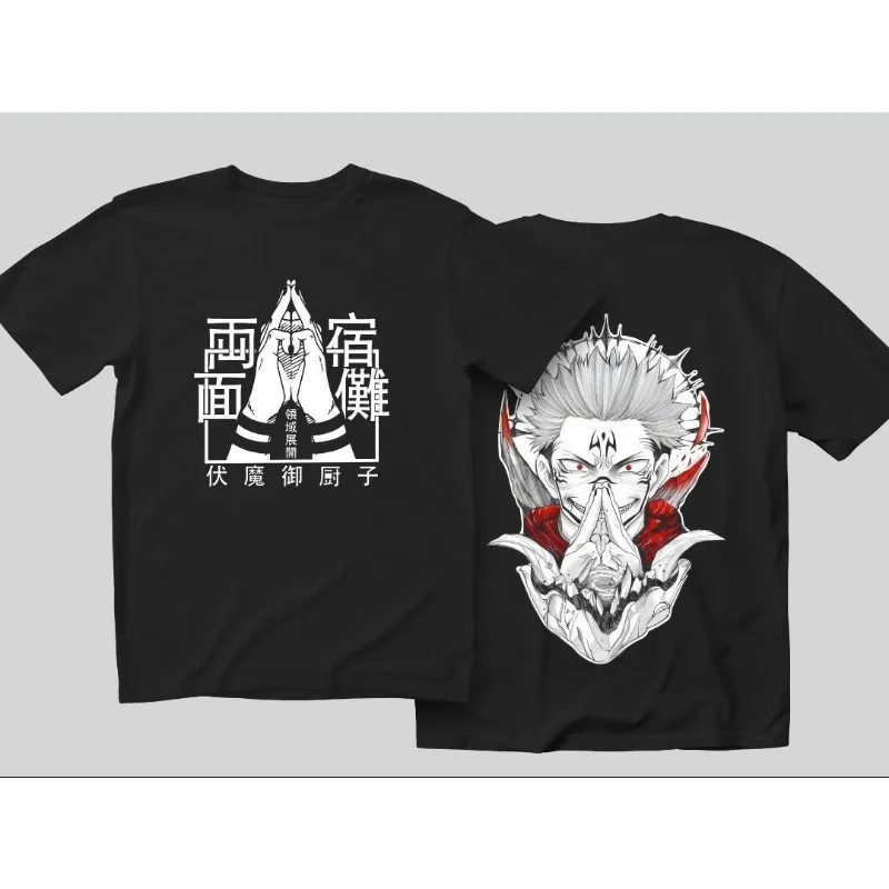 

Футболка с короткими рукавами Jujutsu Kaisen, мужская летняя футболка Fushiguro Megumi Gojo Satoru Tiger Stick Hisahi Surrounding Clothes T-shirt