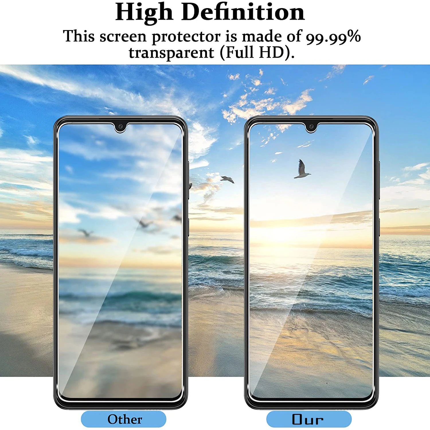 2/4Pcs High Auminum Tempered Glass For Samsung Galaxy A33 5G Screen Protector Glass Film