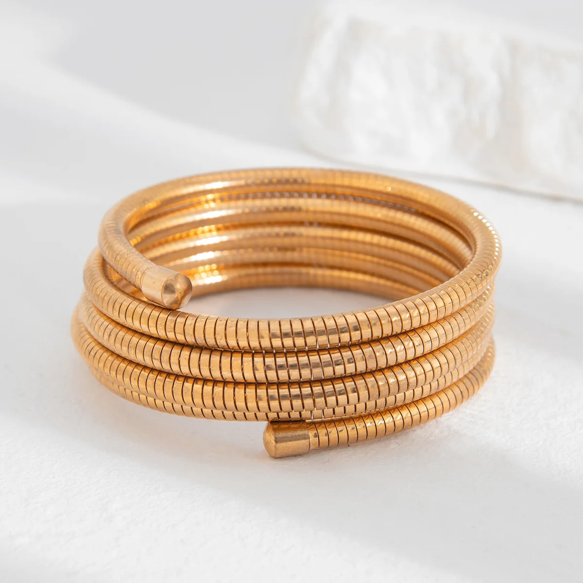 KMVEXO Vintage Layer Geometric Chunky Bangles Gold Silver Color Metal Cuff Open Stacking Bracelet Bangle Streetwear Punk Jewelry